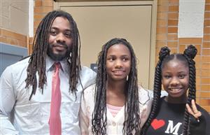 Daddy and 2 daughters